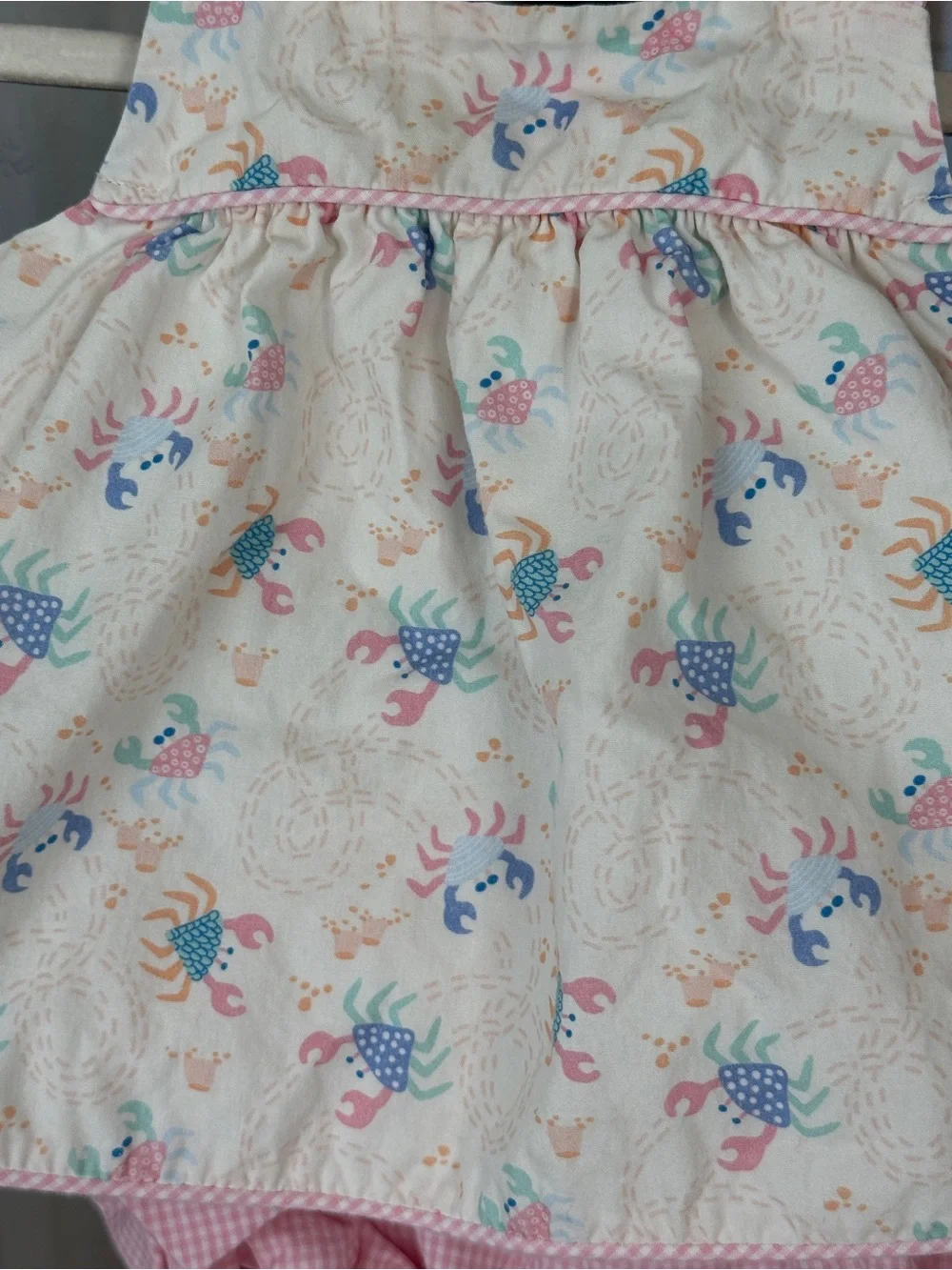 James & Lottie bloomers set tulip crabs gingham dress baby girl poppy ruffle